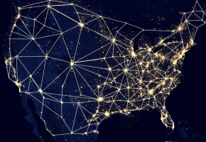 USA map network